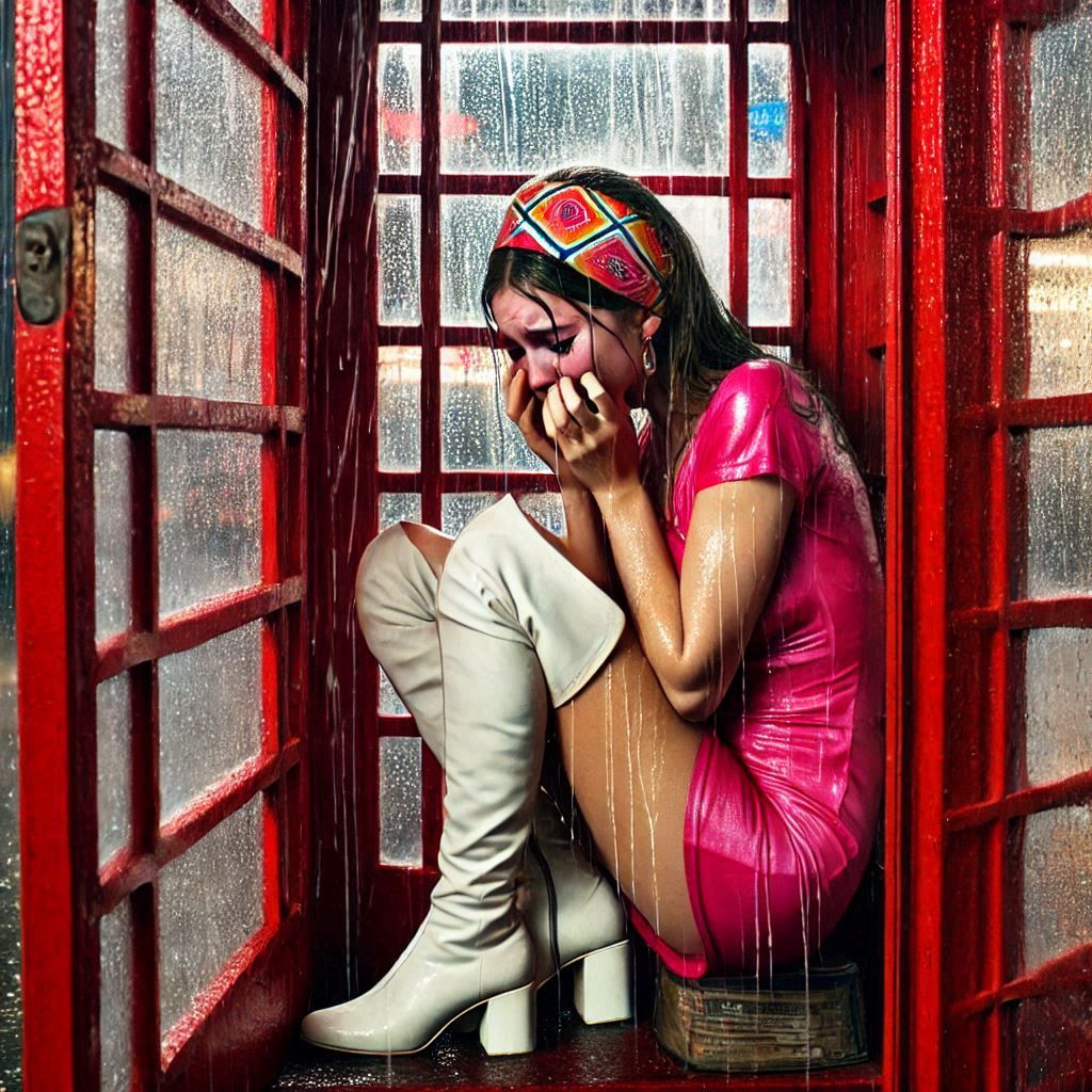 crying in the phone booth