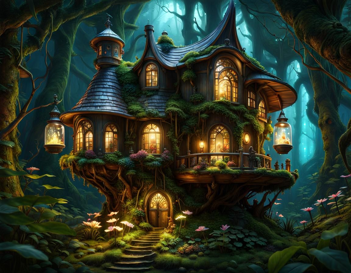 Fairy House - AI Generated Artwork - NightCafe Creator