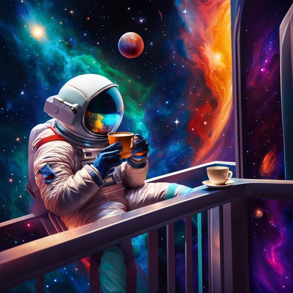 Chillin at the end of the universe  by @deebn