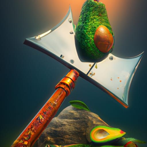 Nicocado avocado sword axe
