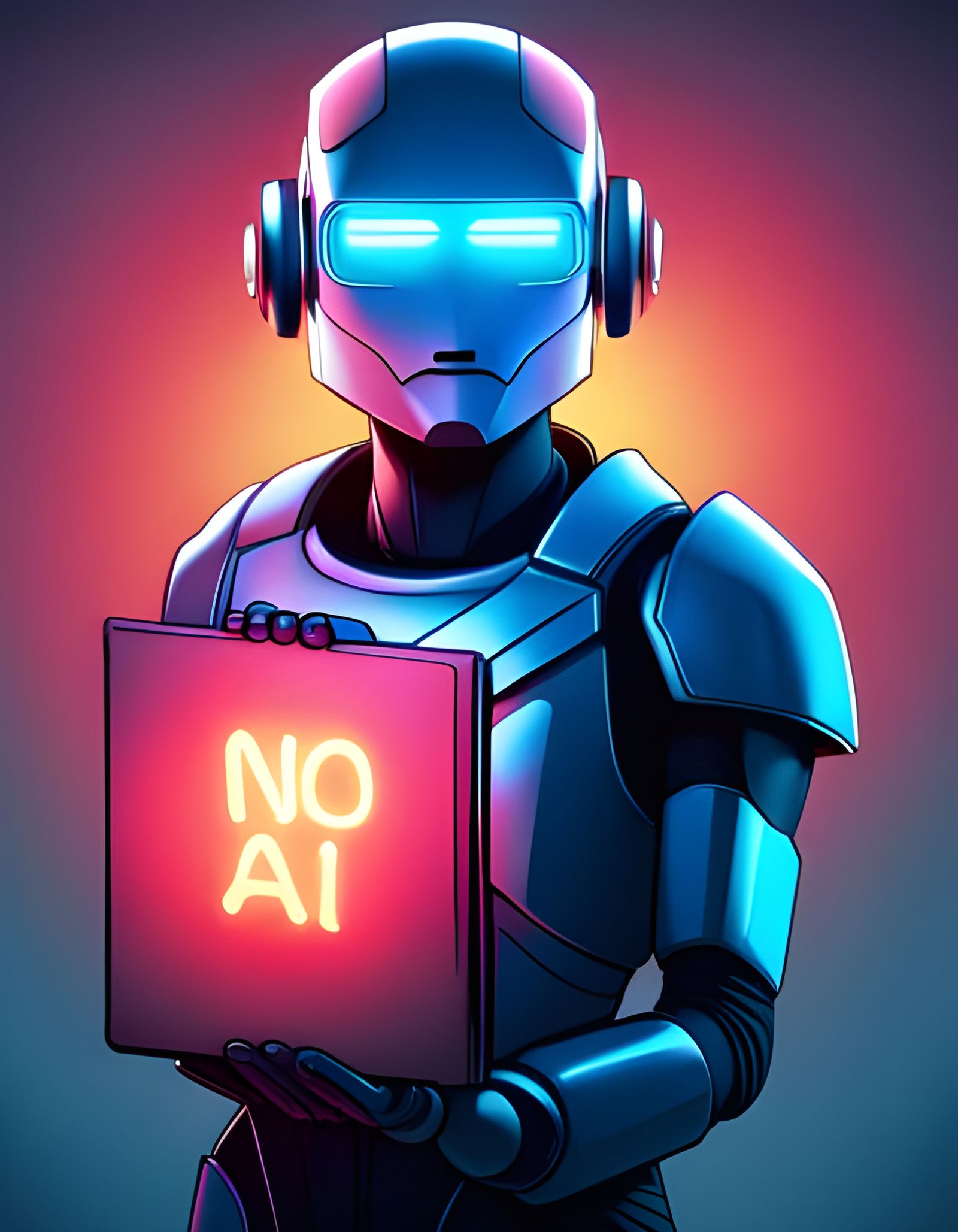 Say No To AI  by @Chrysantheme