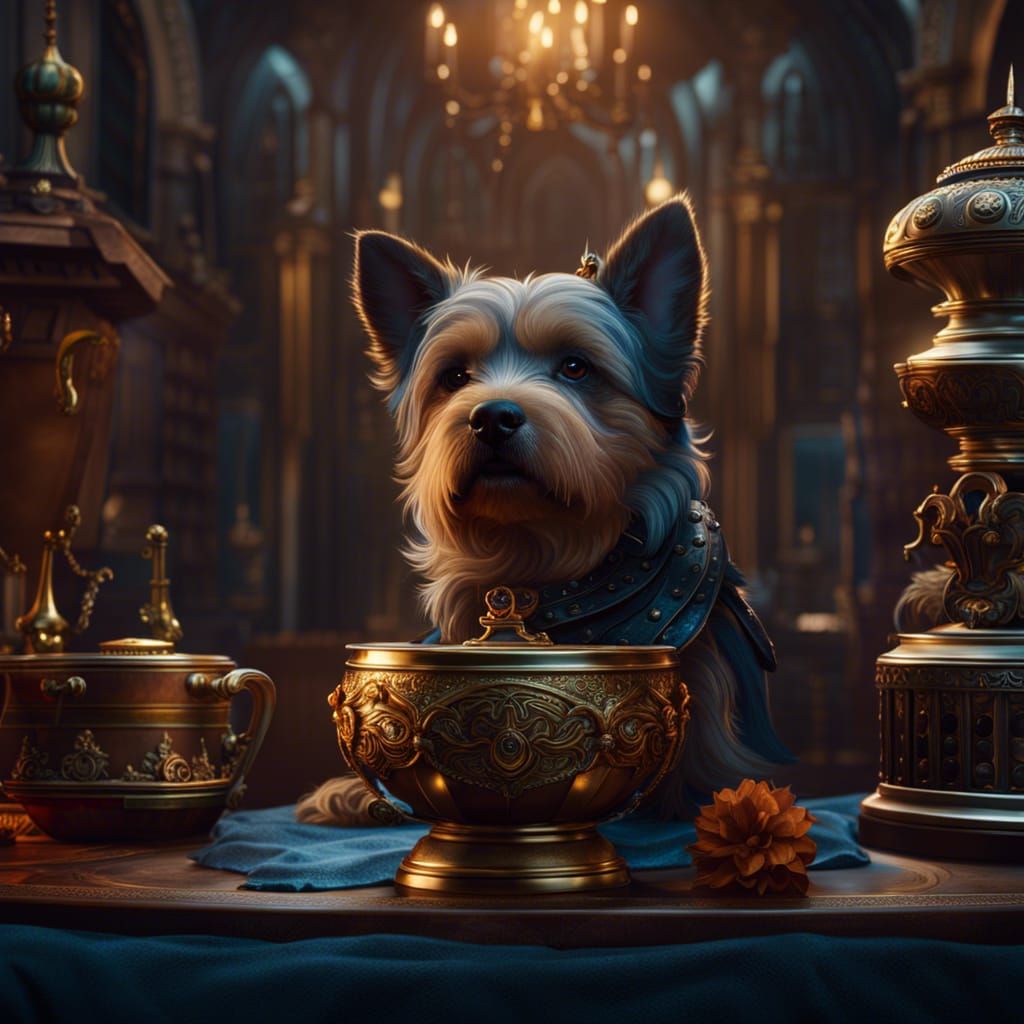 prize cup, best dog