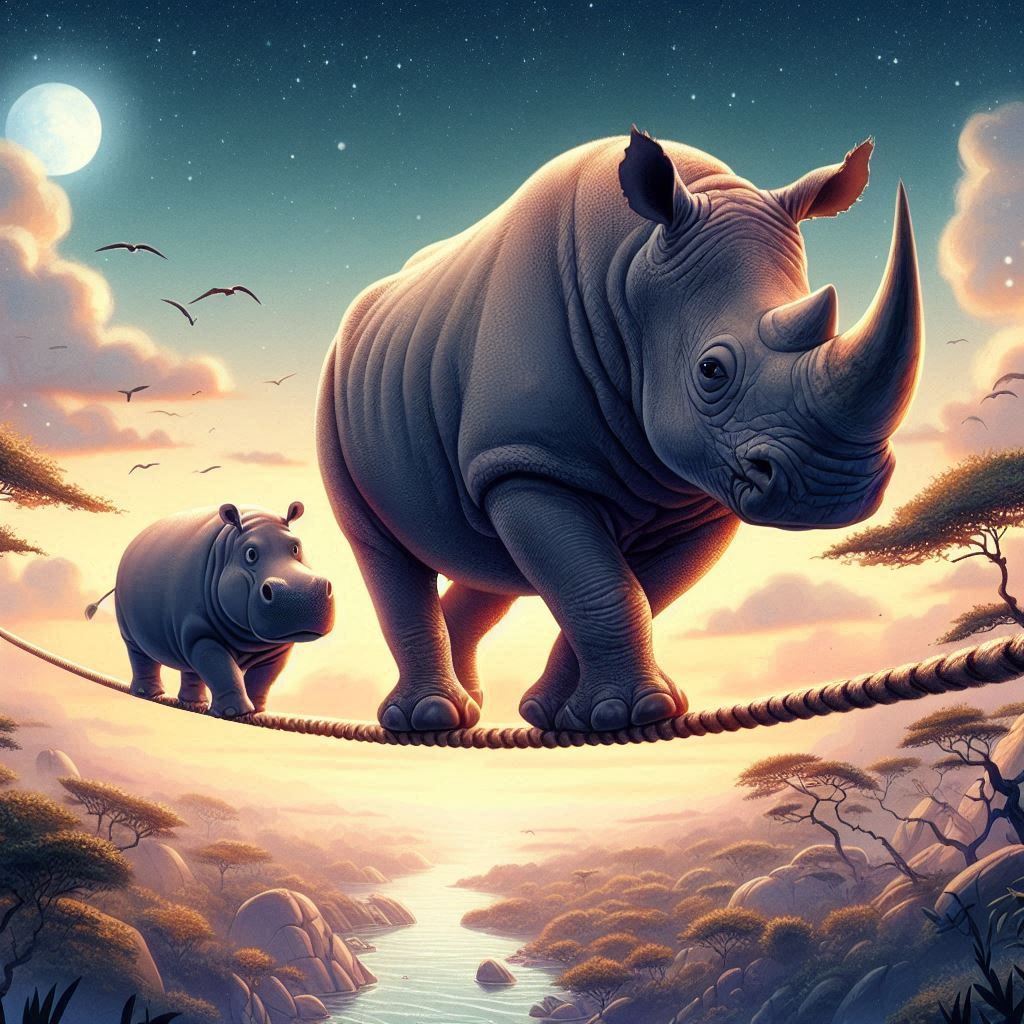 Rhino and Hippo