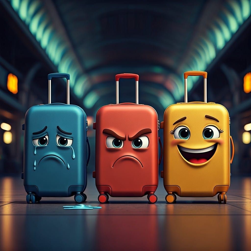 Emotional Baggage  by @RV Art Creations