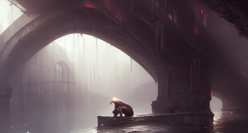 troll under a bridge