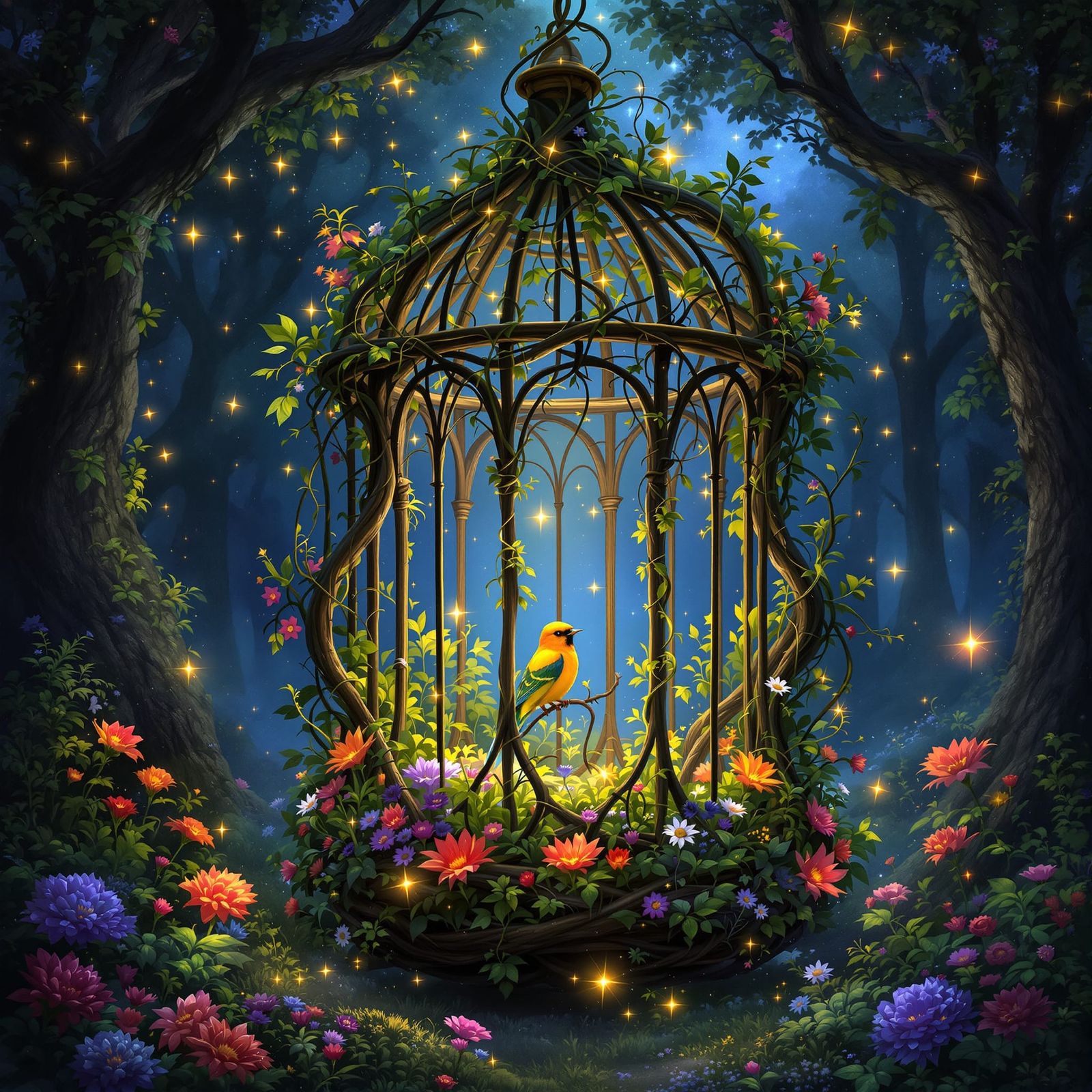 Elven Bird Cage  by @Soynuts