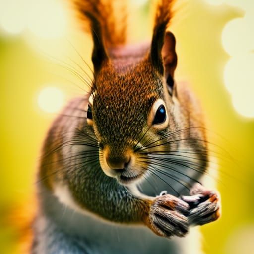 Red squirrel realistic