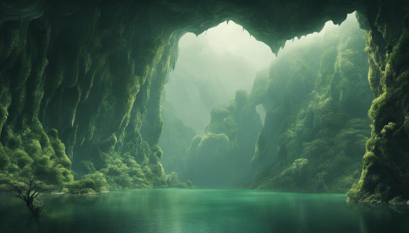 lake in a cave