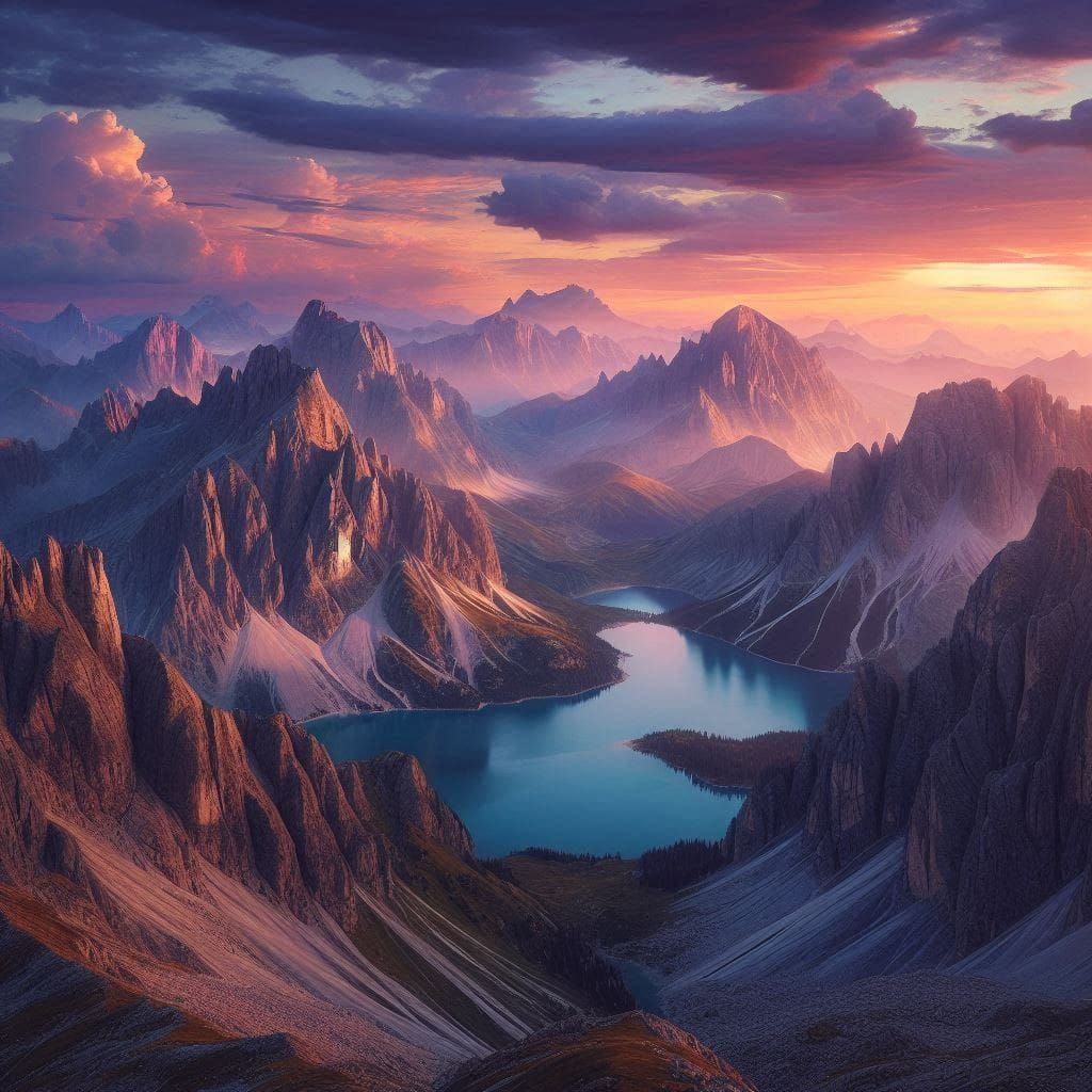 A lake in the valley