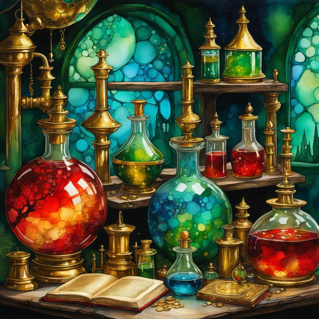 Alchemist’s lab  by @Vochomurka