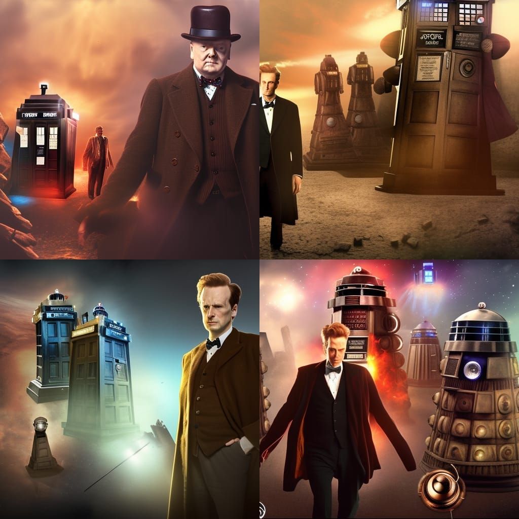 Drwho Doctorwho The 11th Doctor Amy Pond Winston Churchill Victory Of The Daleks Ai 