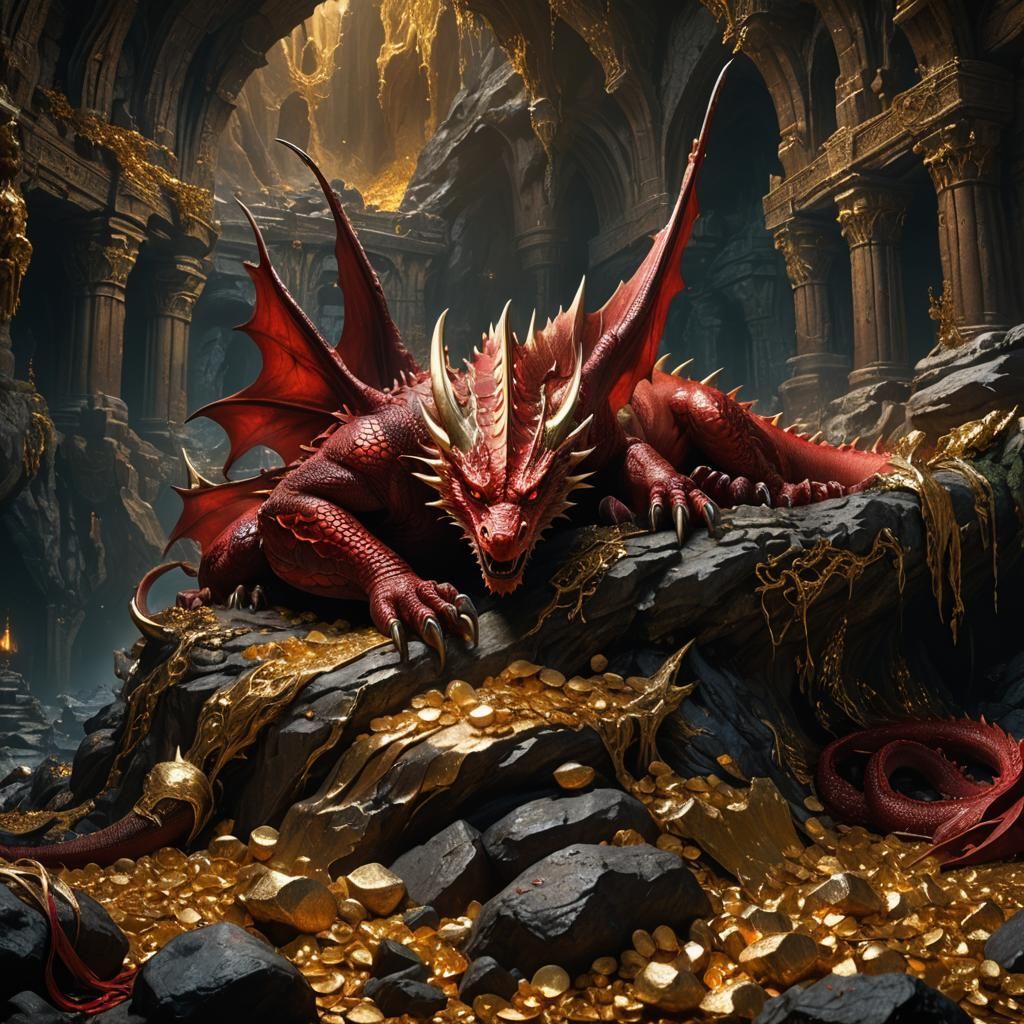 Medieval dragon’s lair  by @Mike Ritchie