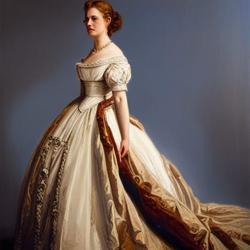 19th century ballgown - AI Generated Artwork - NightCafe Creator