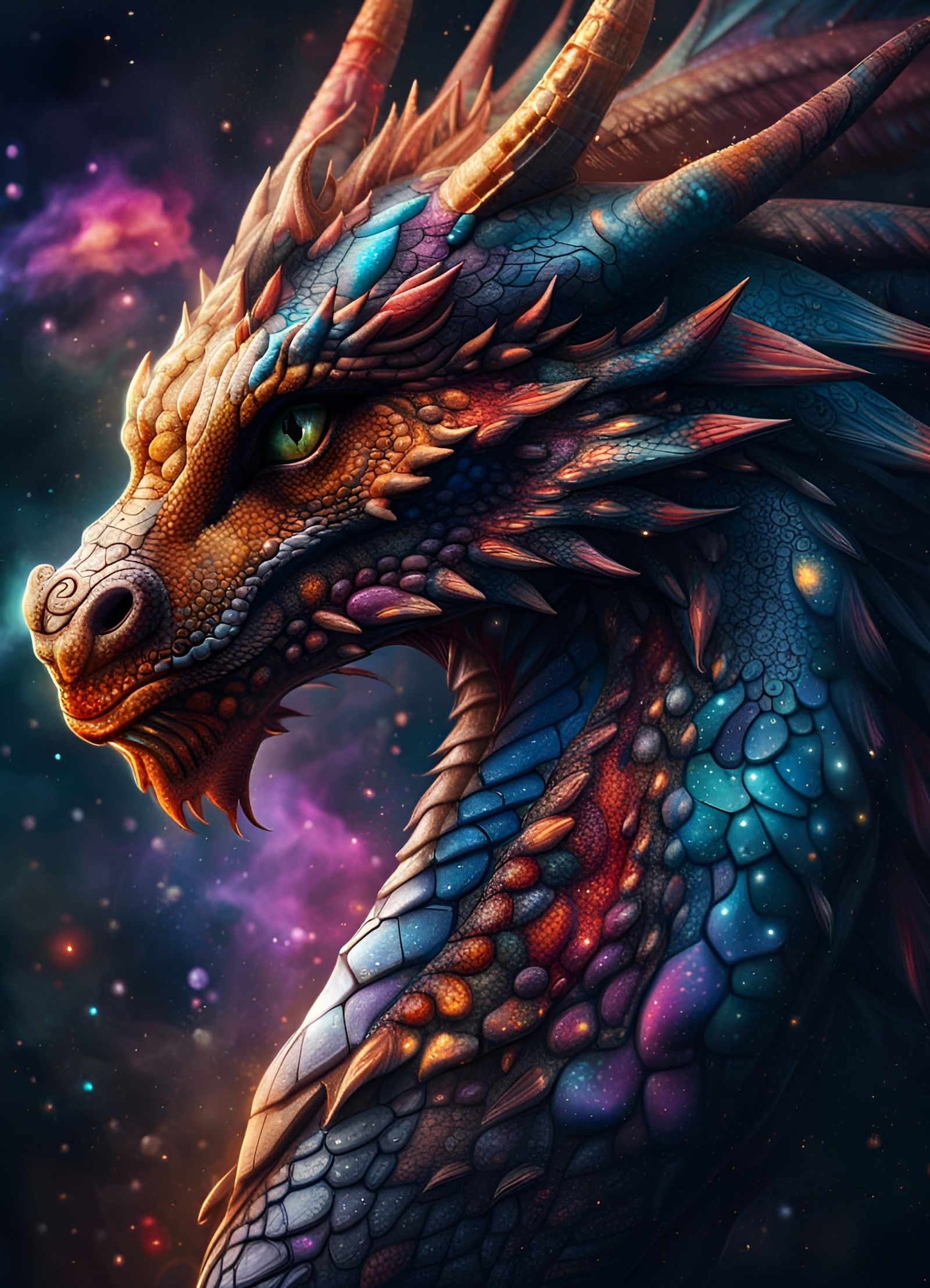Cosmic Dragon   by @Emma