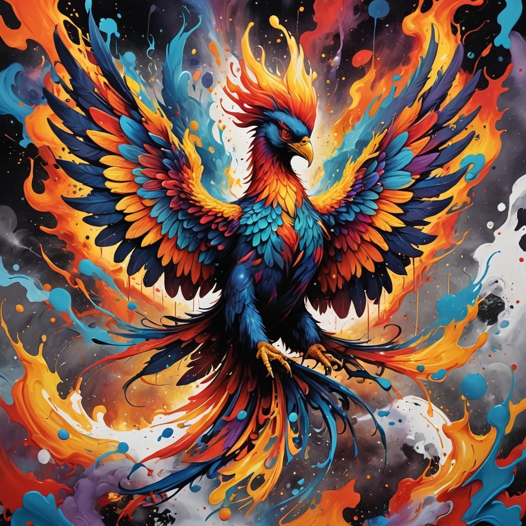 Cosmic Phoenix,
burning,
Rebirth  by @Darkphoenixdk