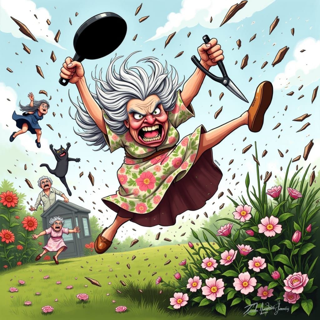 Angry Meemaw Gardening