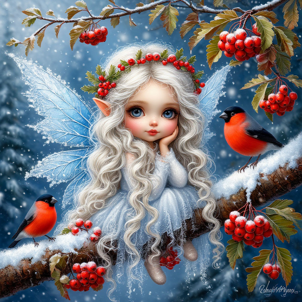 Little fairy's winter dreams