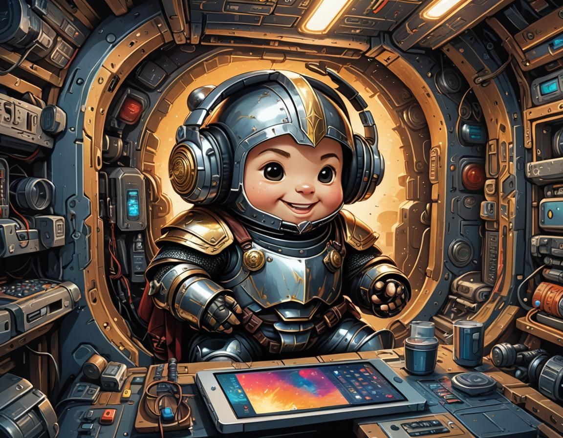 A Knight in spaceship