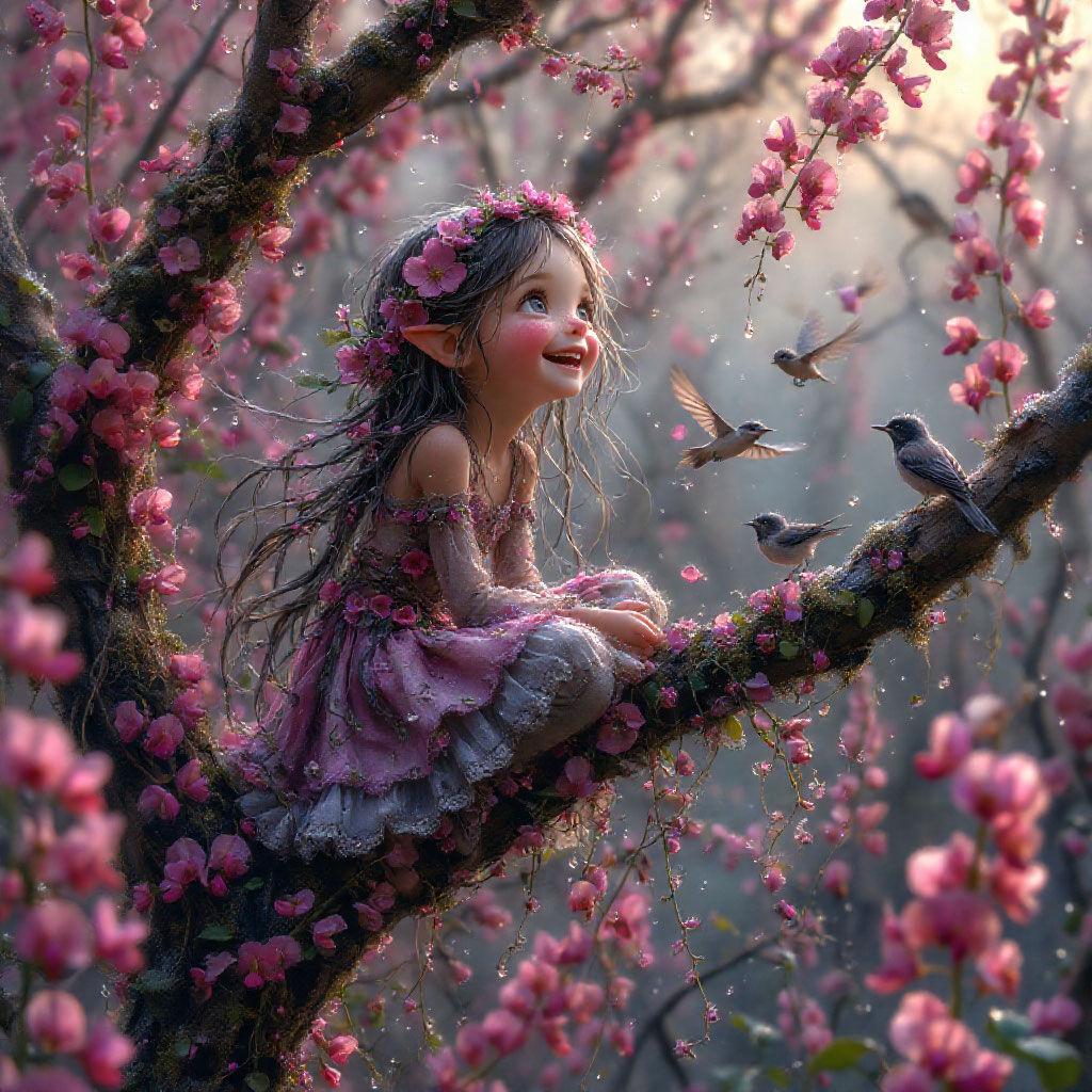 The morning is smiling.