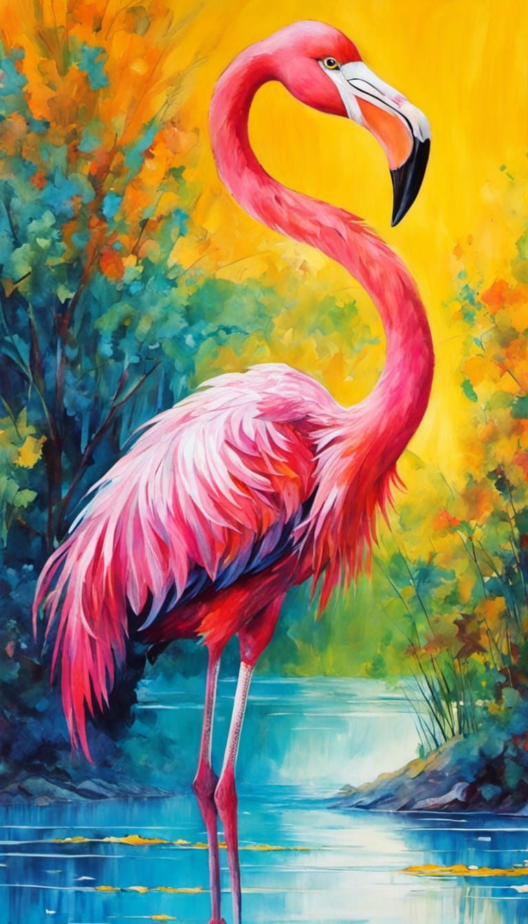 flamingo - AI Generated Artwork - NightCafe Creator