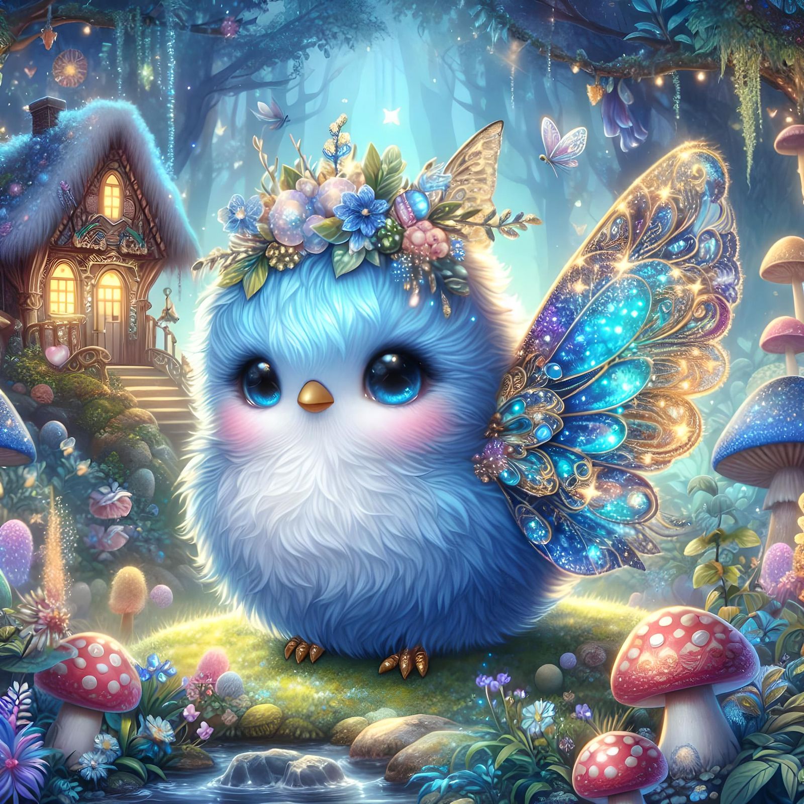 🦋🍄🐦✨The Baby Blue Birds Enchanted Sanctum ✨🐦🍄🦋