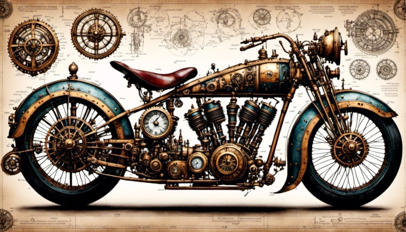 Motor-Bike: Testproject <lora:Construction> 