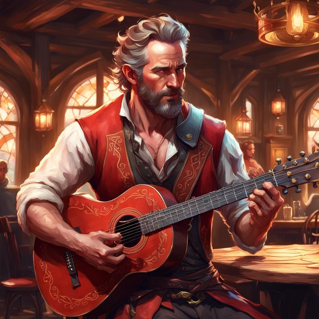 Human Male Bard Ai Generated Artwork Nightcafe Creator