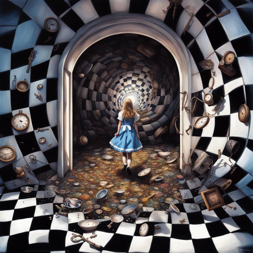 Alice in Wonderland   by @Raven Woods