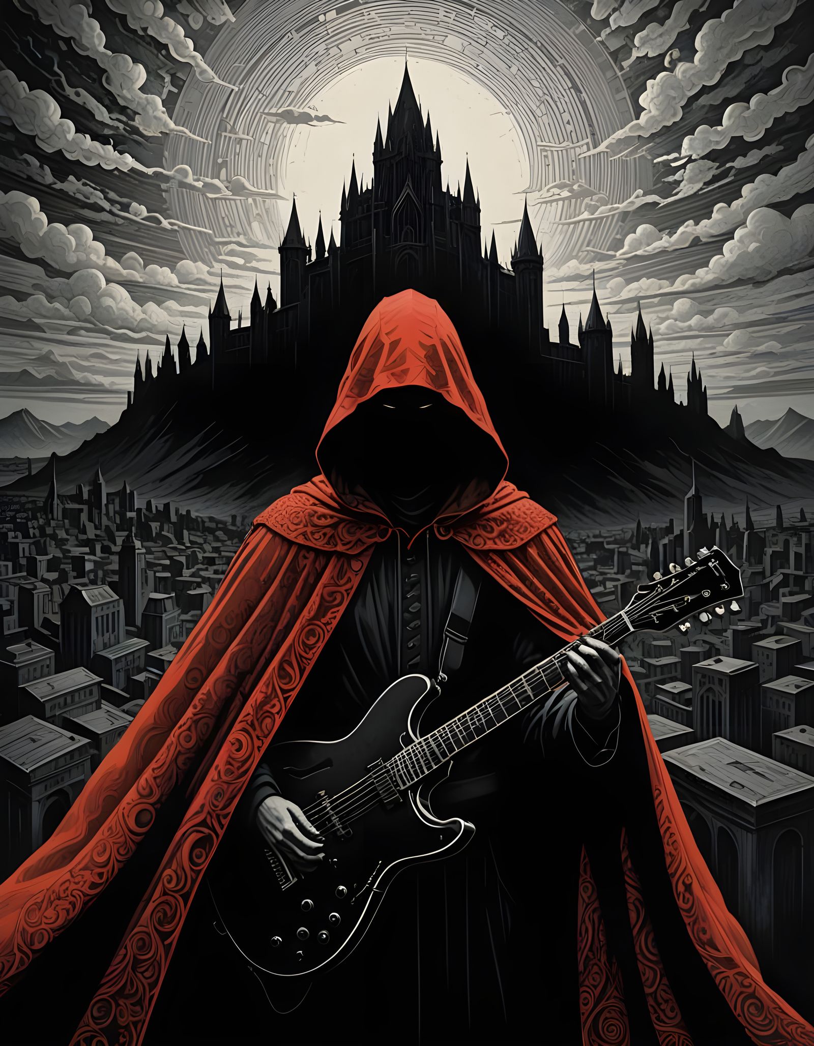 The Man in Red  by @rufusdinosaur