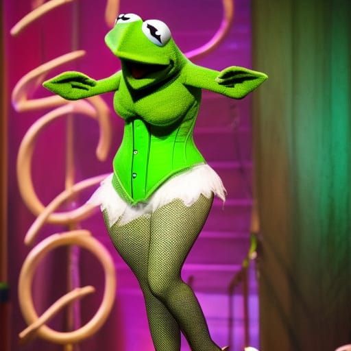 Kermit in rupals werk room
