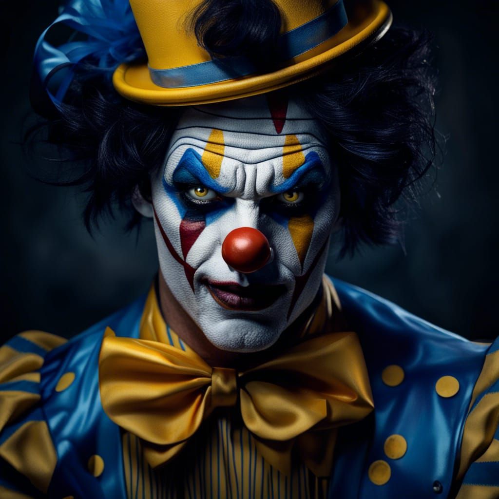 Bad clown - AI Generated Artwork - NightCafe Creator