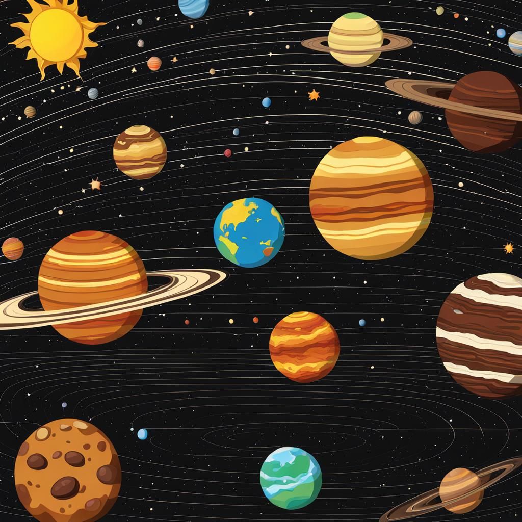 Chocolate solar system
