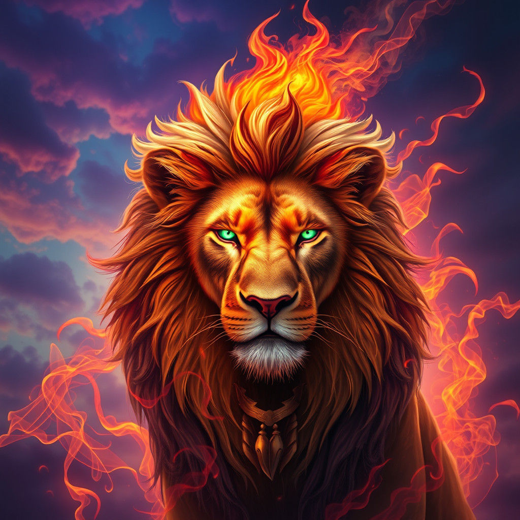  fire lion