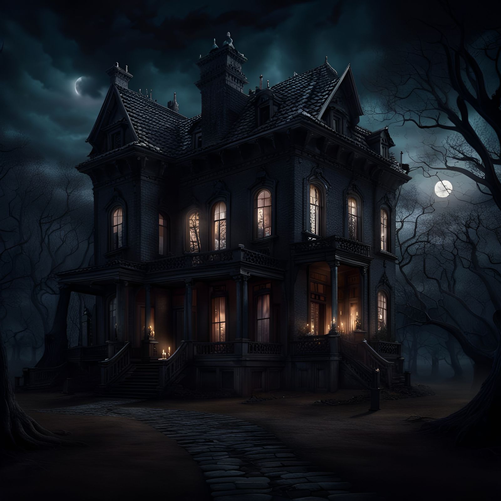 Meadow mansion - AI Generated Artwork - NightCafe Creator