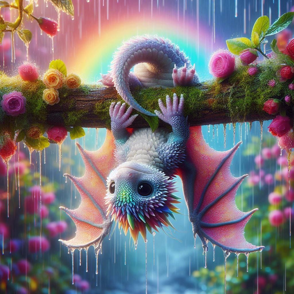 Playful Baby Dragon  by @Rosie