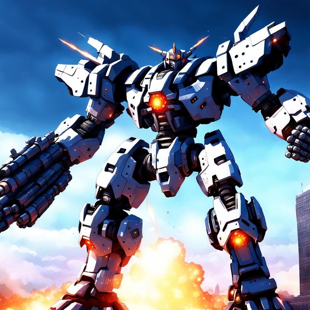 SUPER ARMORED MEGA GIANT NUCLEAR SUPER WEAPONIZED MECHA CYBO...