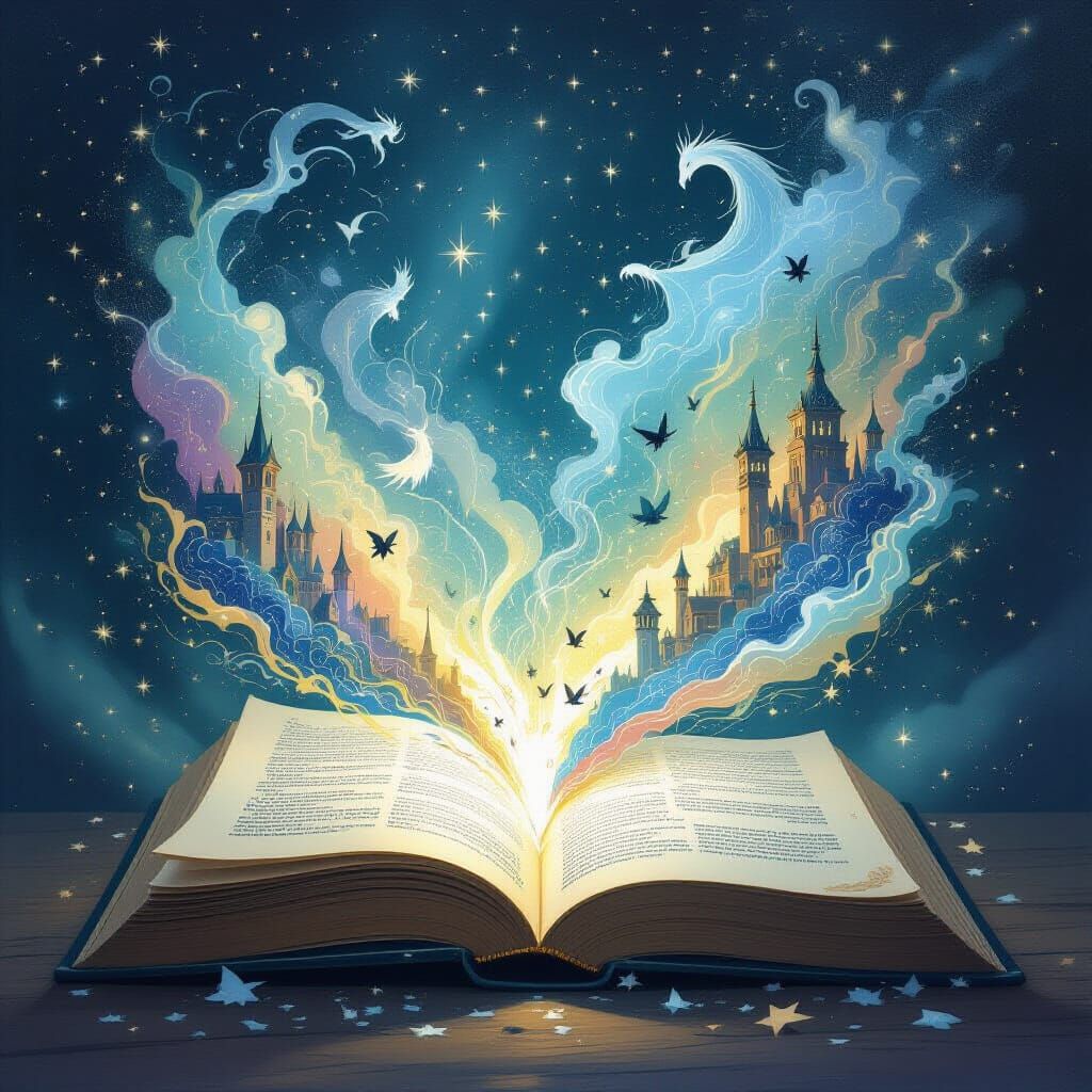 Magical Book Comes Alive With Ethereal Creatures