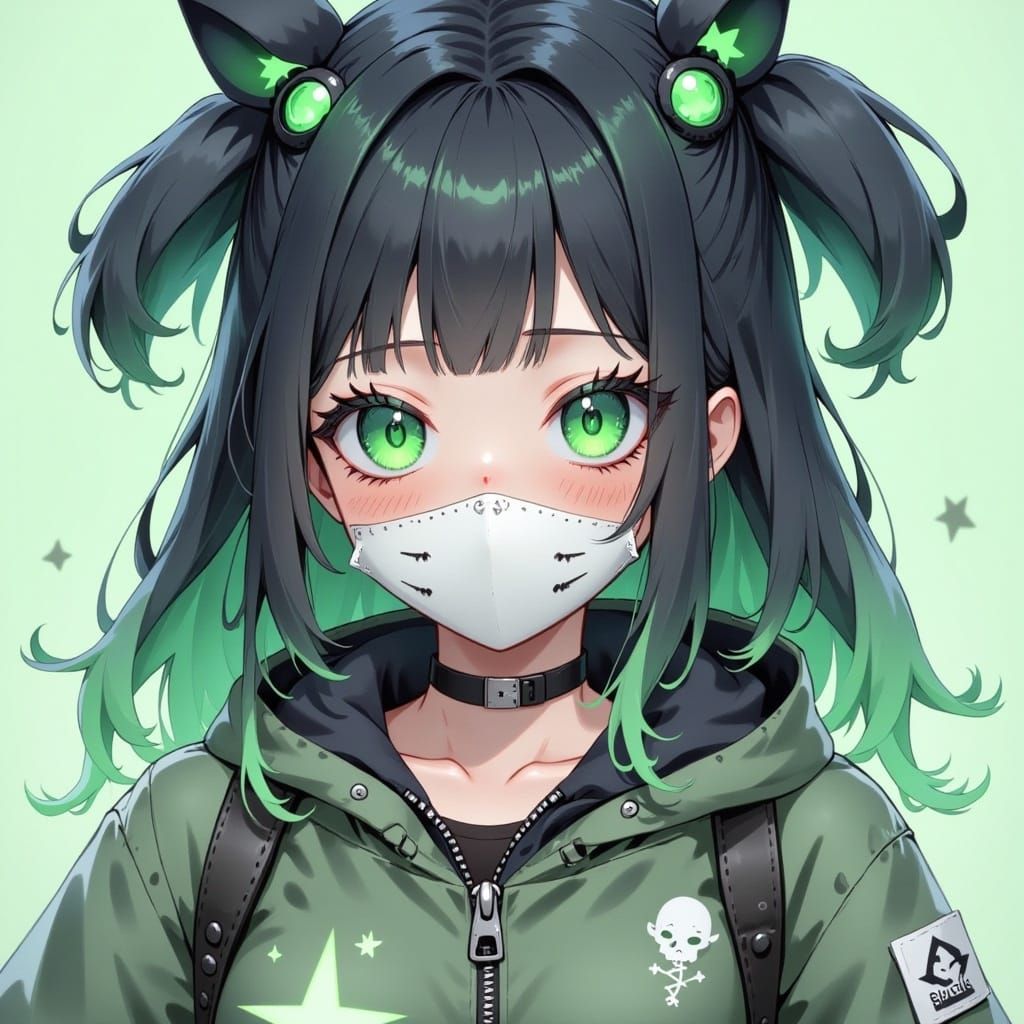 <lora:FairytaleCalamity Fx:1.0>, cute anime girl with freckles, detailed head and shoulders portrait, featured on pixiv, kawaii, lofi, anime...