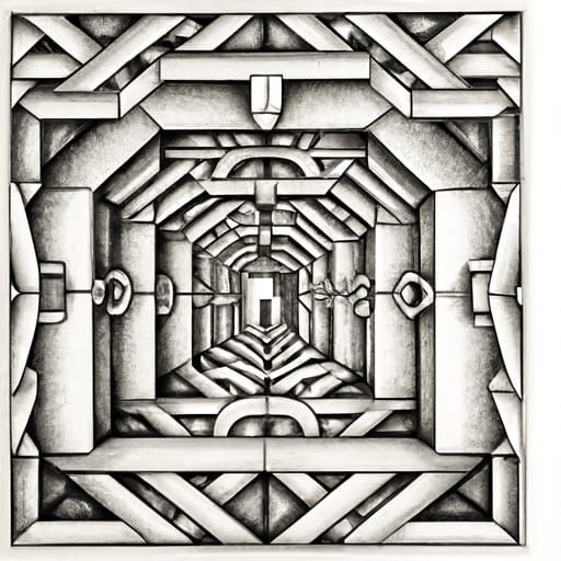 an endless corridor