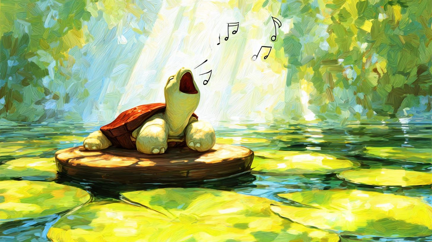 Sun-Dappled Turtle Serenade