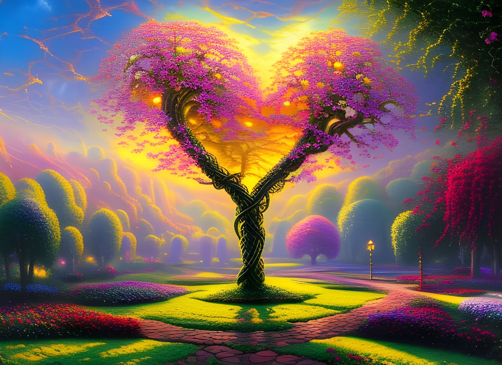 Braided Heart Tree  by @Amarie