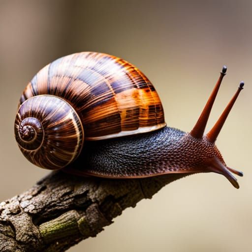 A realistic snail  by @Bai