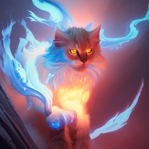 Healing kitty  by @A Shadow Lit Life
