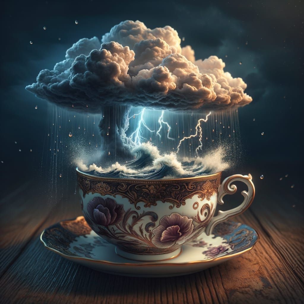 Stormy Tea  by @undefined