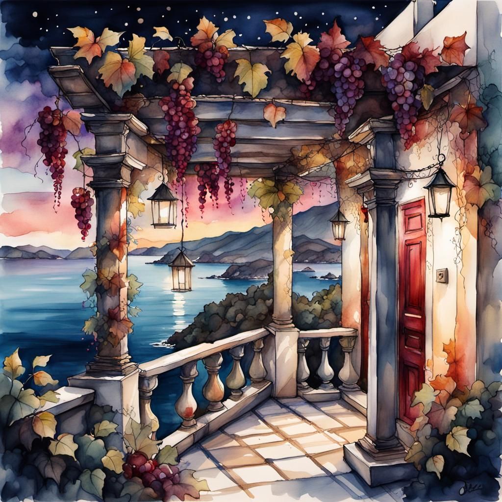Villa with a view  by @Art3mi5
