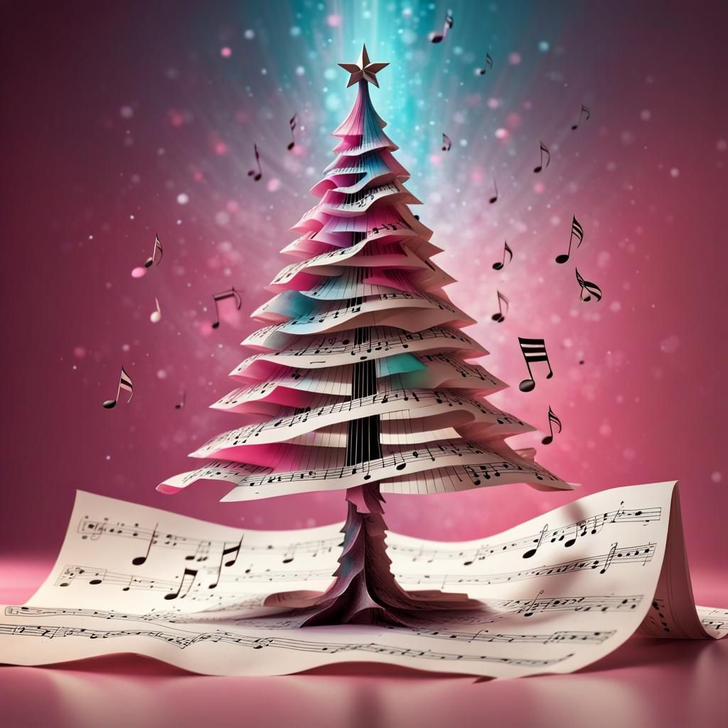Pink Music Christmas   by @undefined