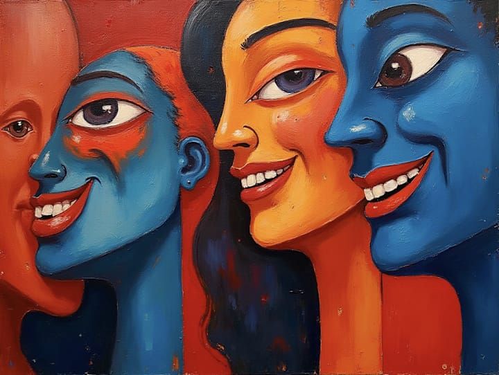 ◇RED 'N BLUES◇ Faces and Smilings"