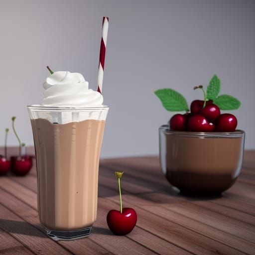 Chocolate milkshake  by @RMarrone