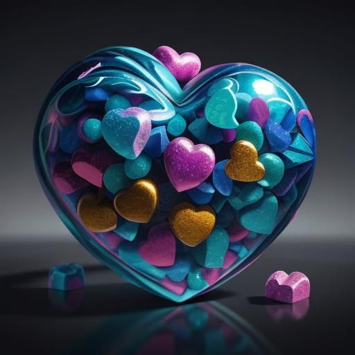 Amazingly, Delightful, Beautiful, Crytal Heart