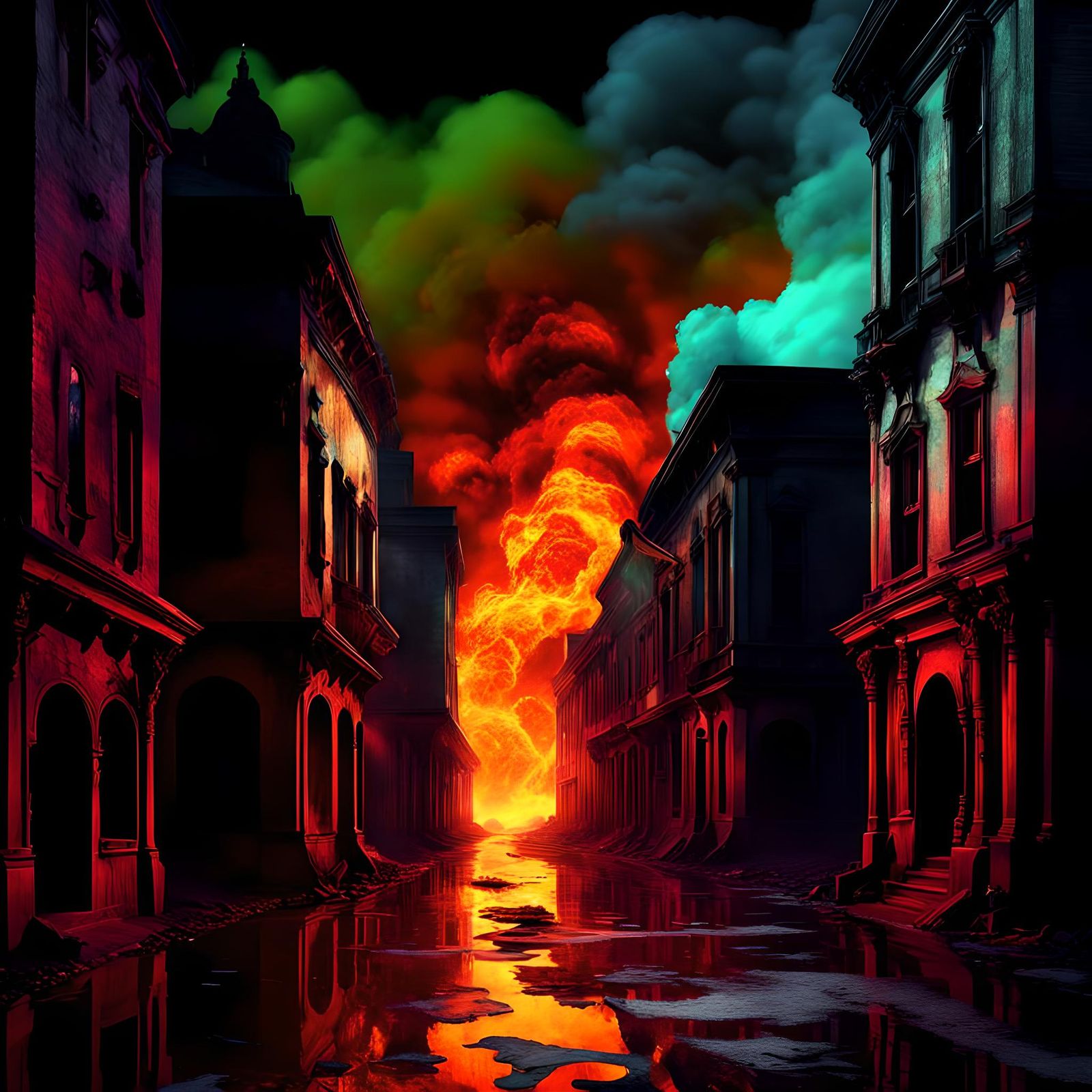 Armageddon Days Are Here Again gothic art baroque mysterious colorful